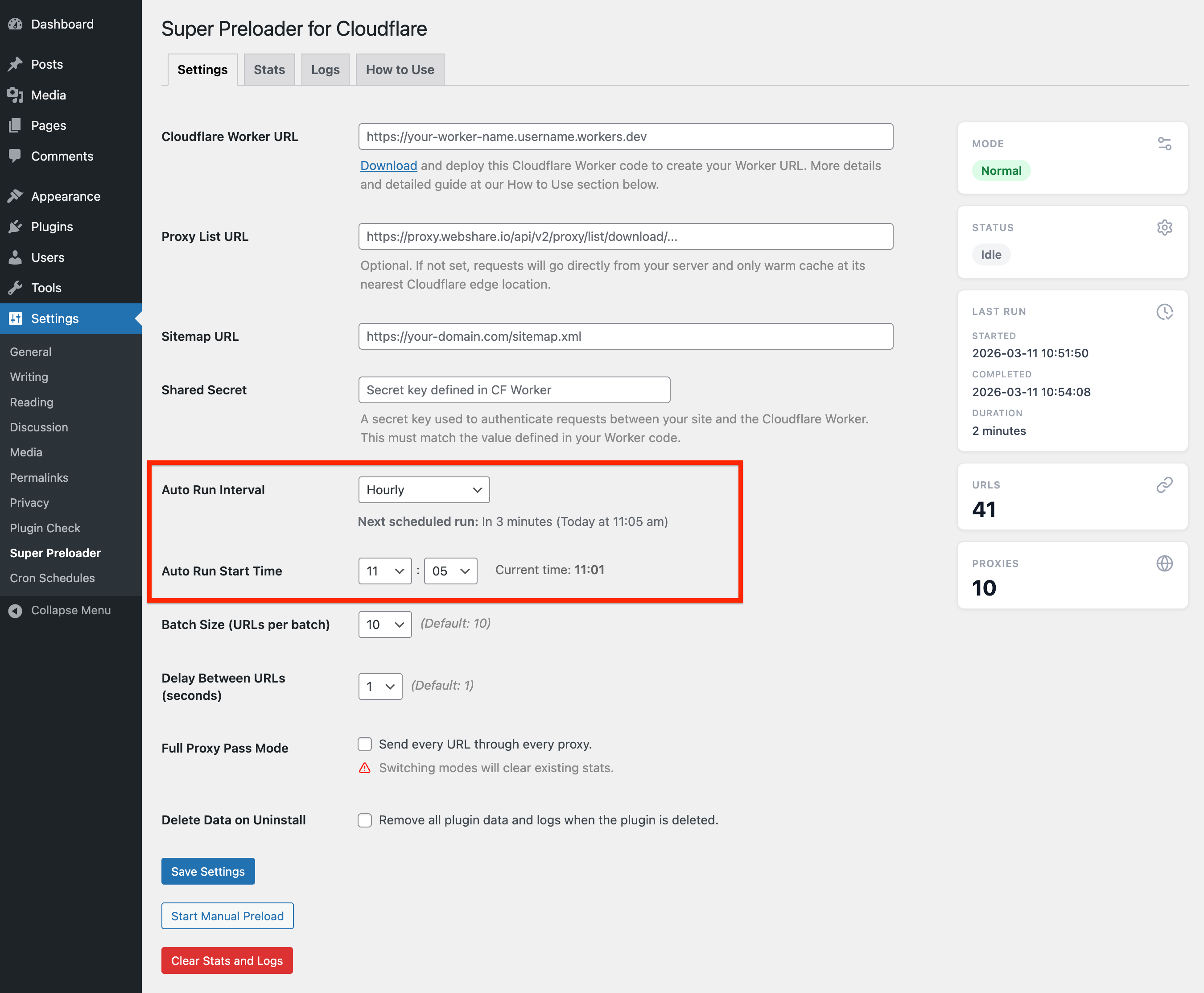 Full proxy pass mode allows sending every URL through every proxy for maximum Cloudflare edge coverage.