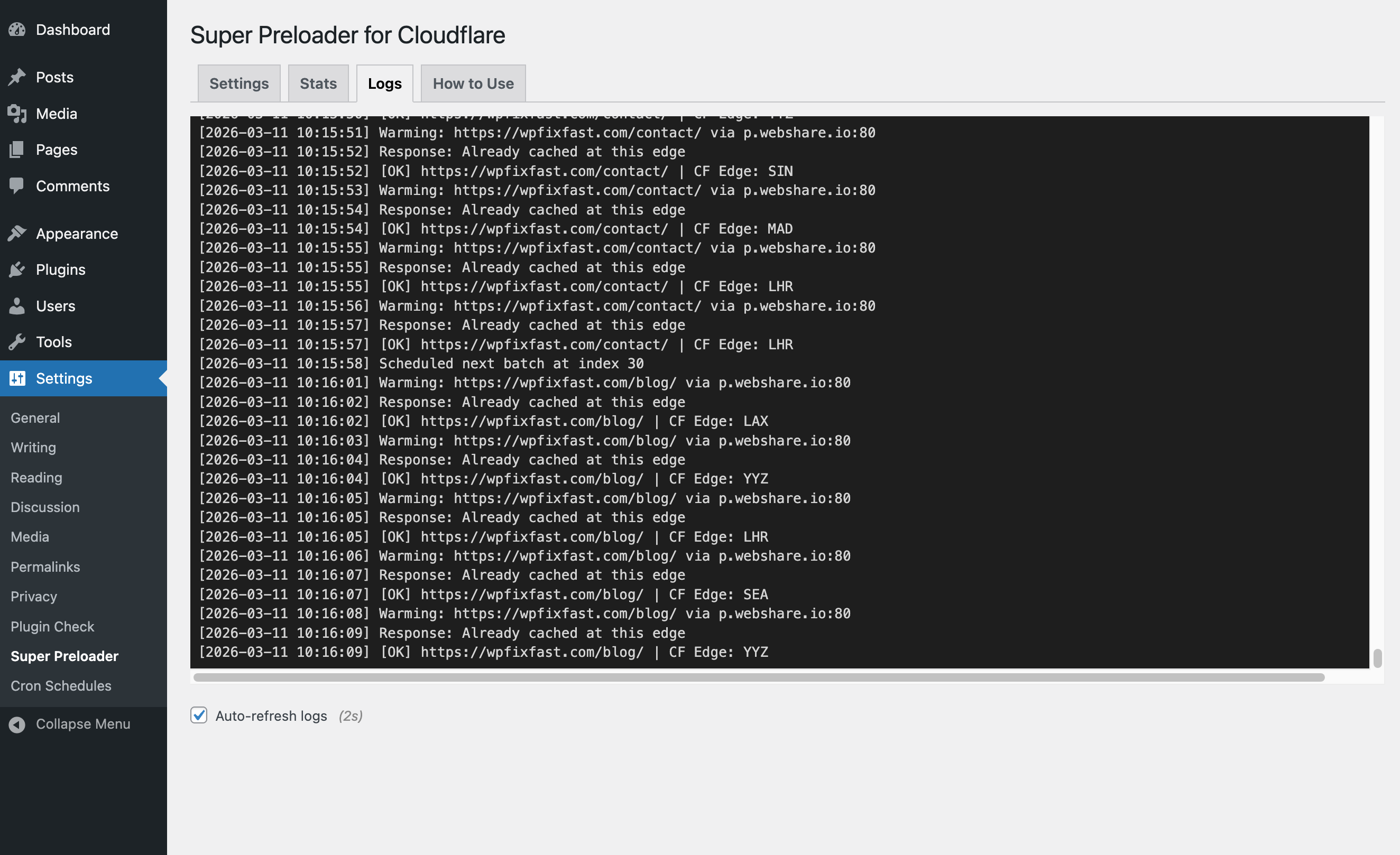 Detailed cron scheduler.