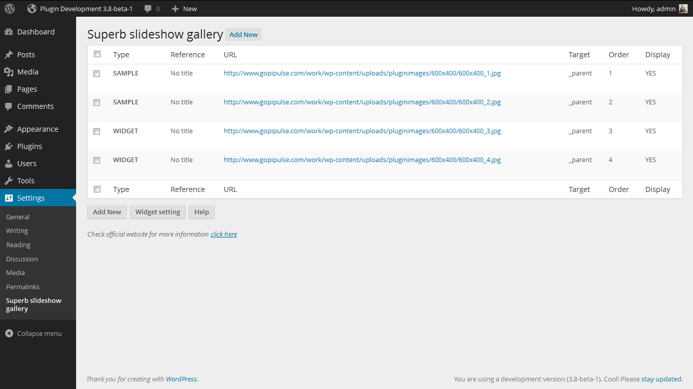 Admin Page. http://www.gopiplus.com/work/2010/10/10/superb-slideshow-gallery/
