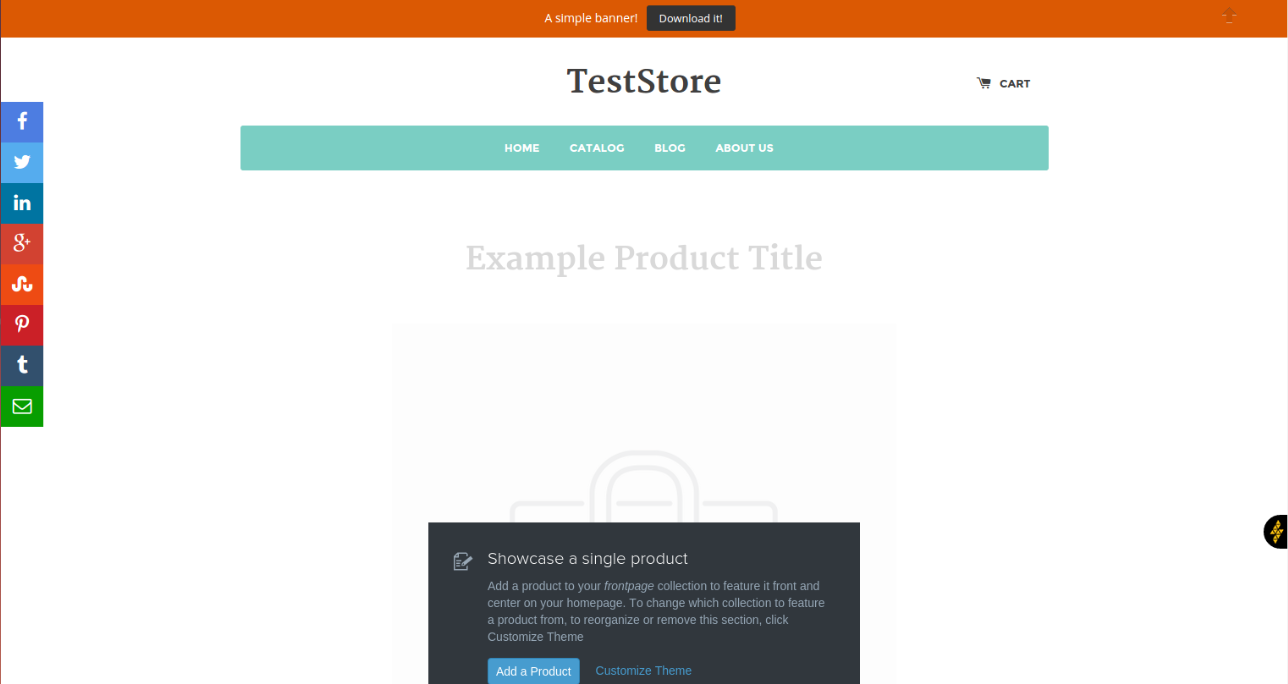 Site with Apps installed.