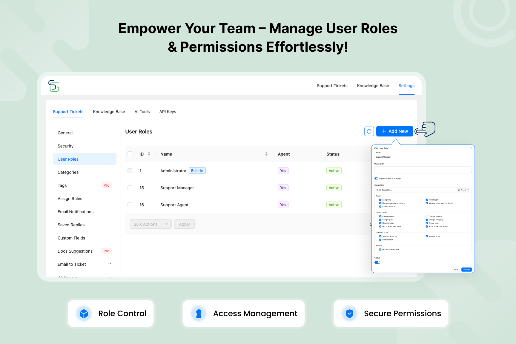 Complete Ticket History – See Every Reply, Note & Action in One View!