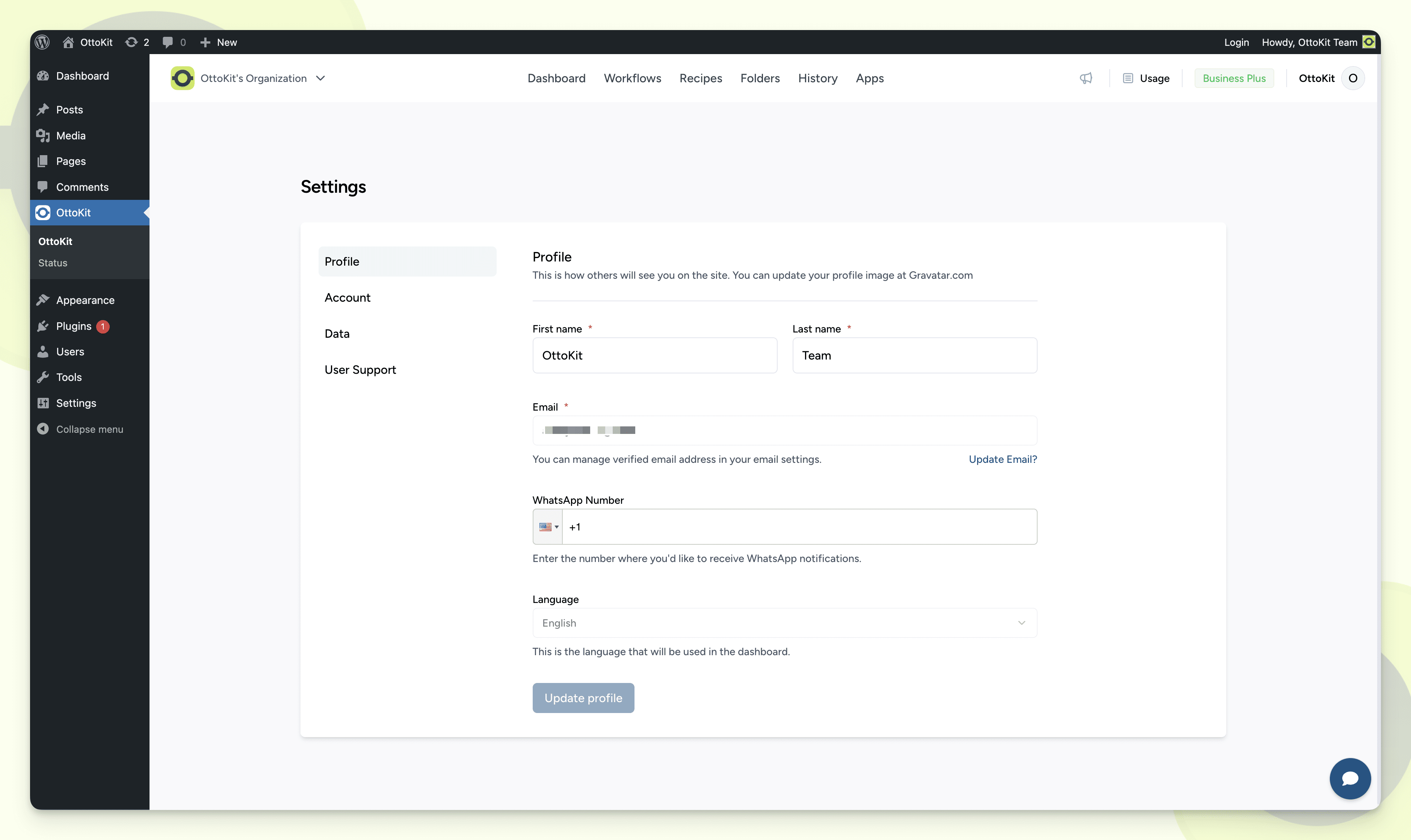 Manage Settings.