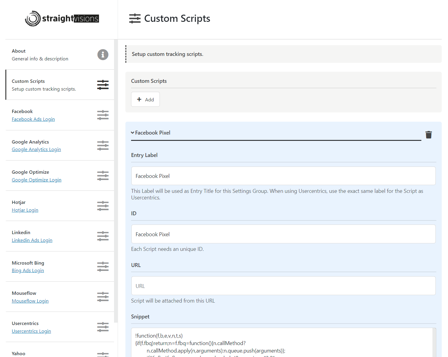 Implement custom scripts