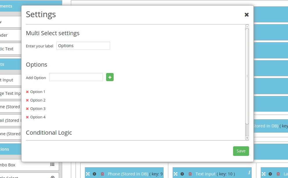 Form Settings
