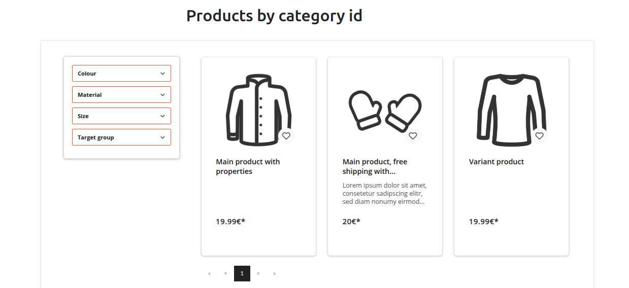 Display Shopware Products by Product Number
