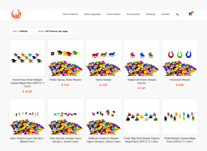 Search results with product image, title, and price