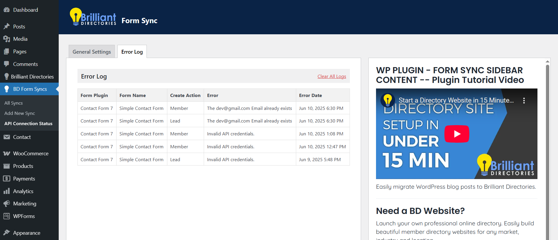 Screenshot of the Troubleshooting.