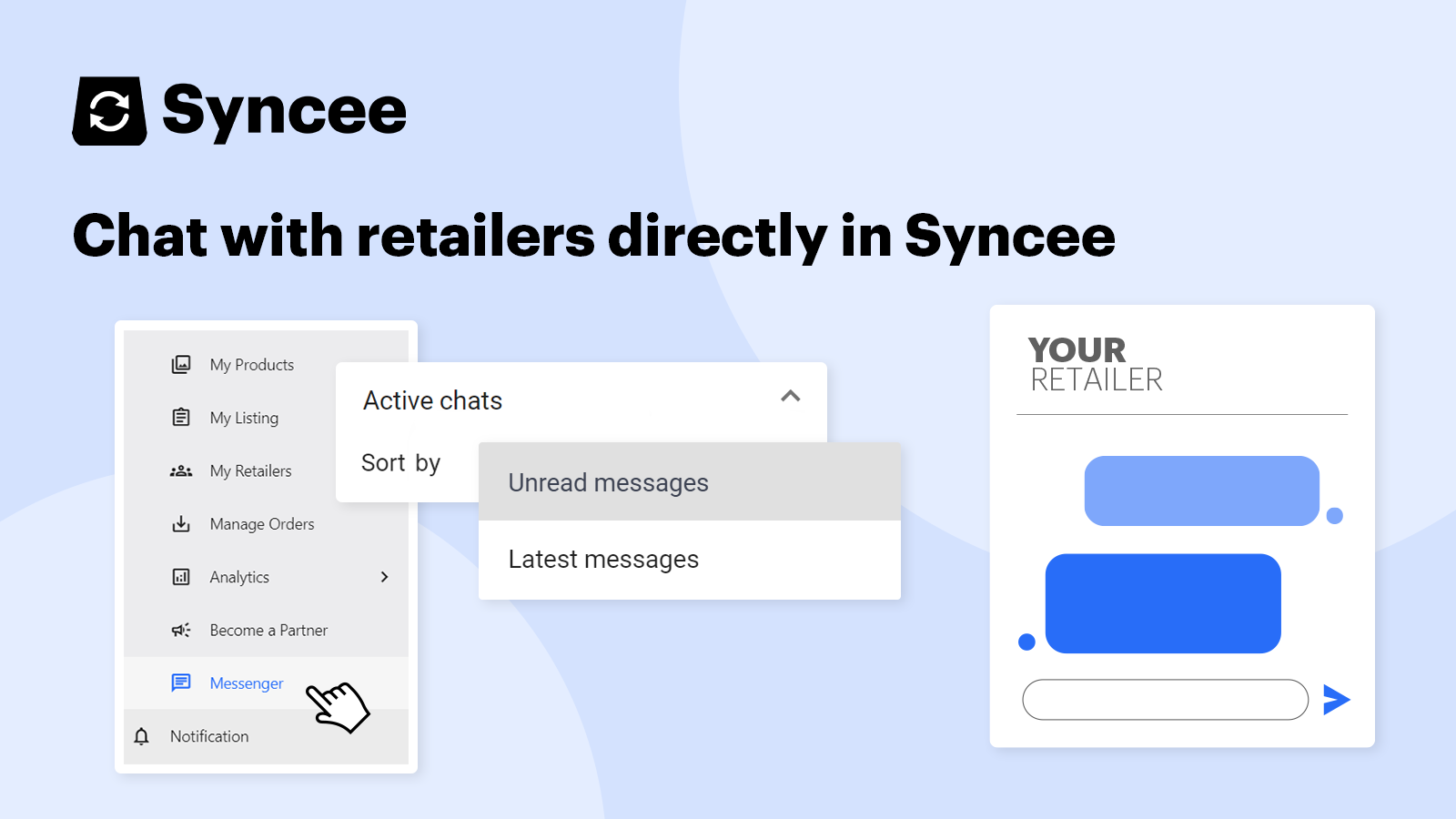 Chat with retailers directly