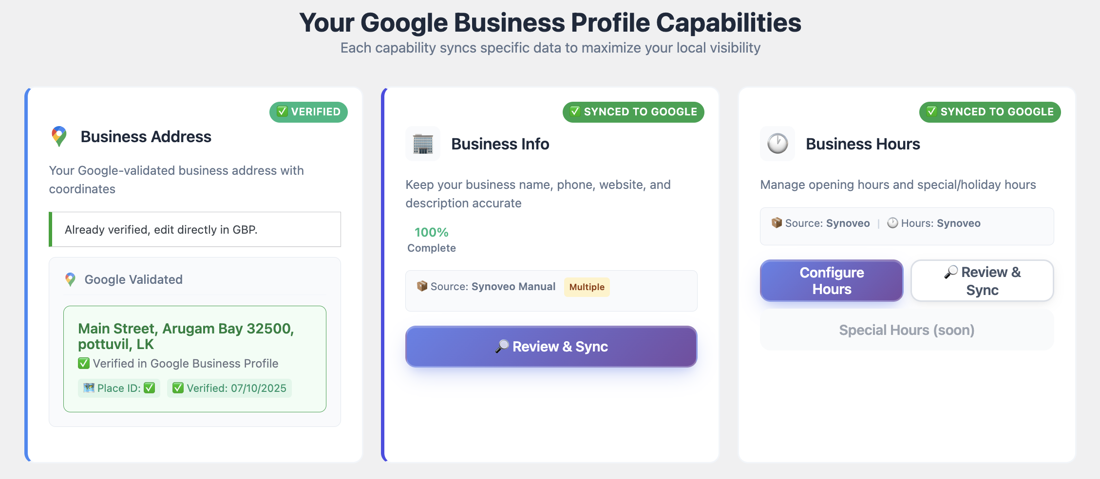Secure Google Business Profile connection (no passwords required)