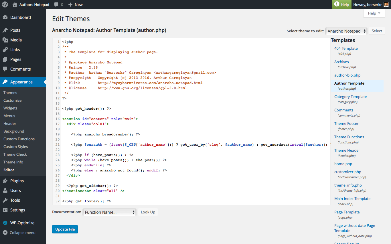 Plugin Editor that provided by this plugin (color theme: default).