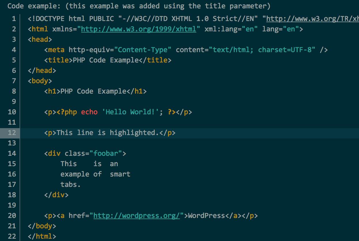 Example of the Solarized Dark theme.