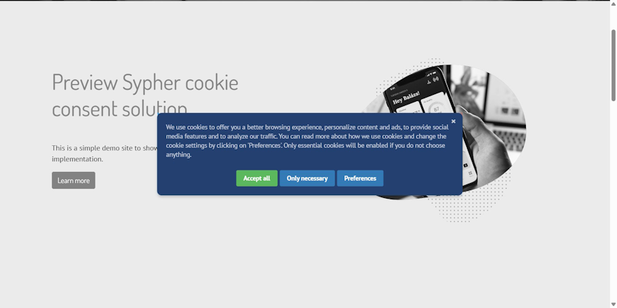 Modal dialog - Screen centered