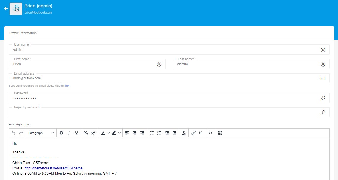 Register user from Front-End