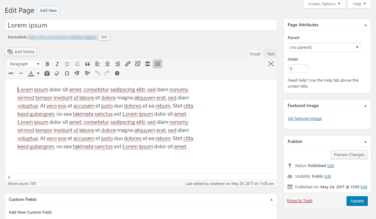 Normal Editor Interface