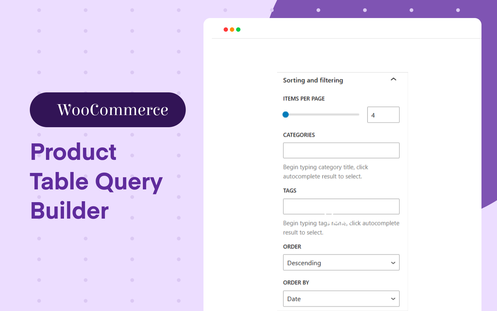 WooCommerce product table Frontend view