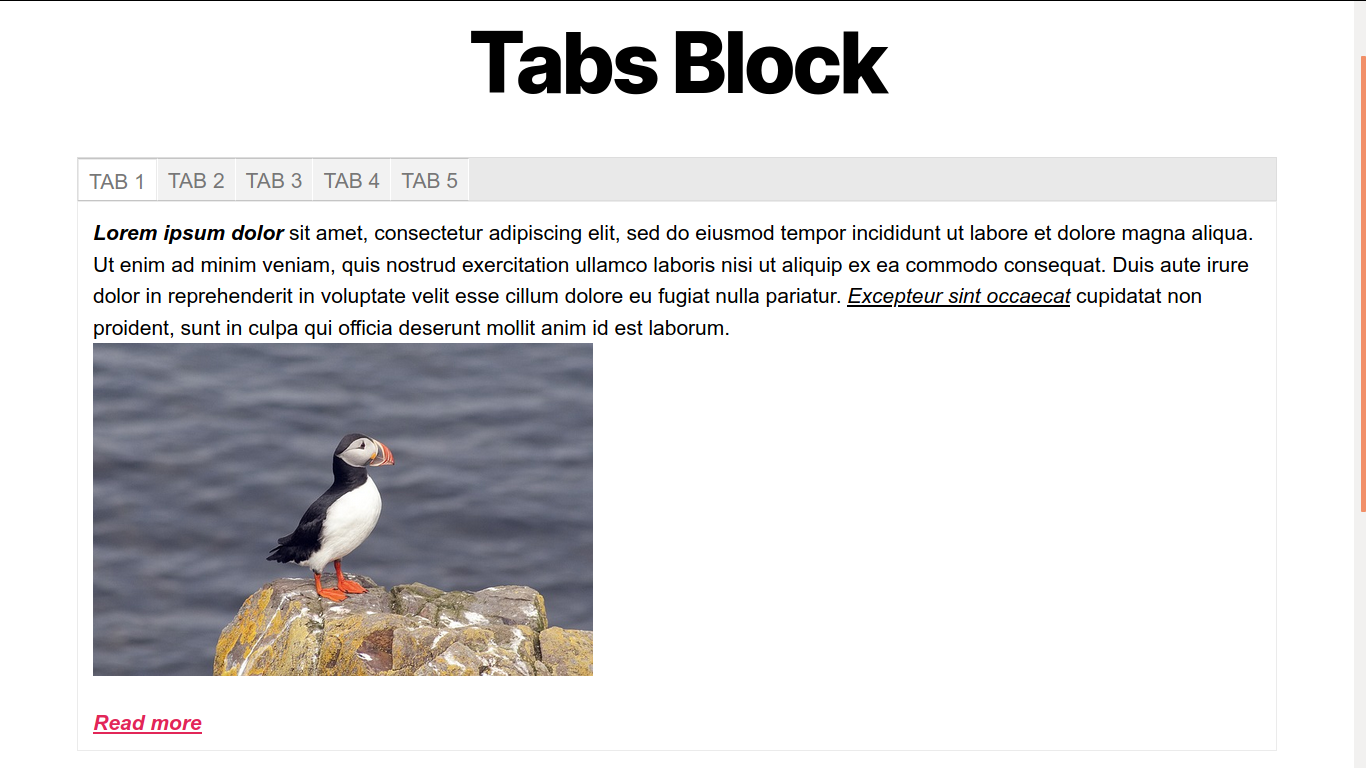Tab Block