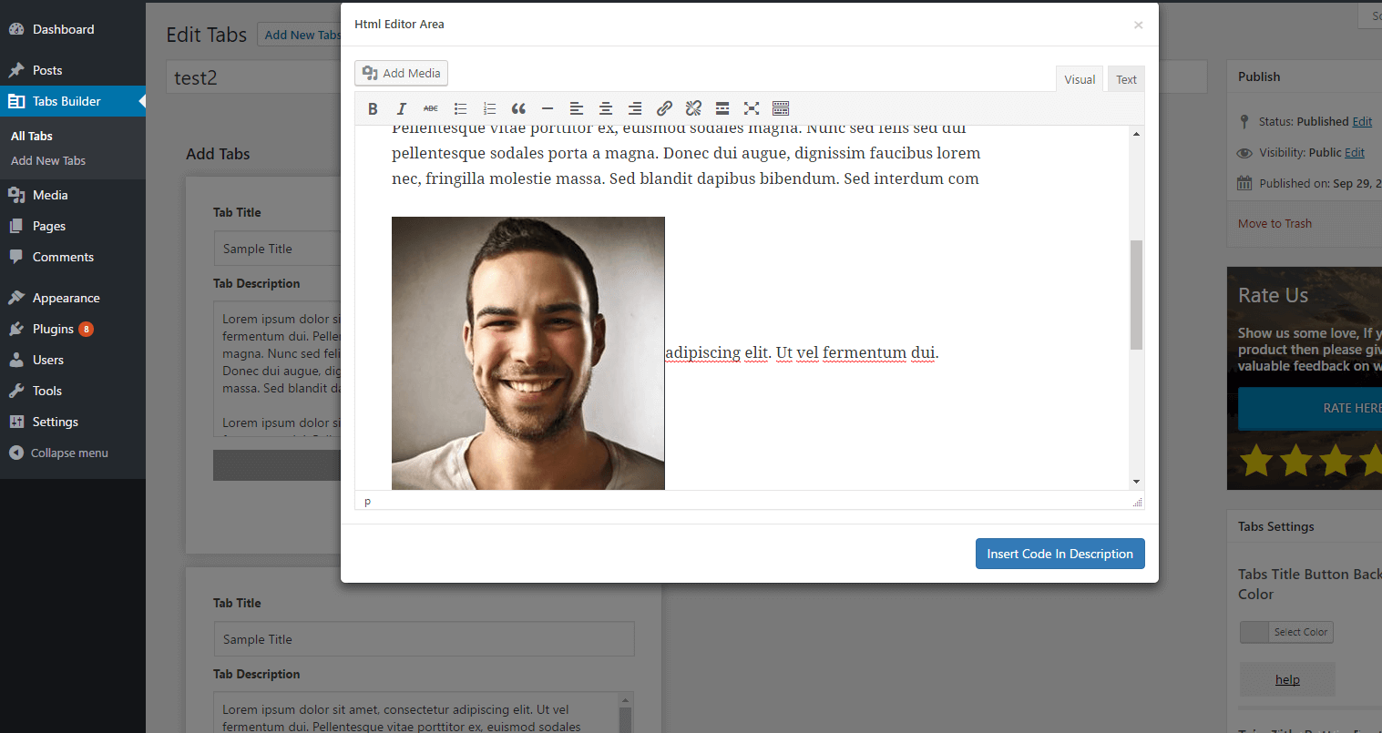 visual editor