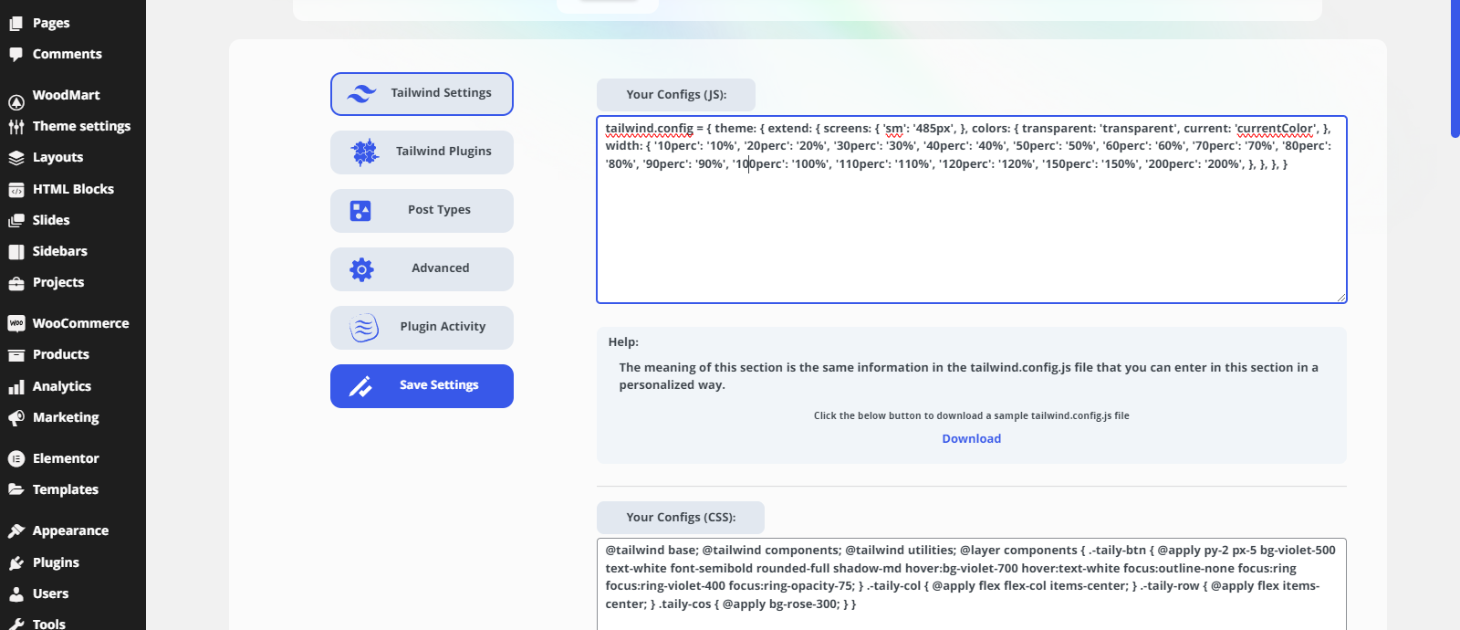 Settings-Page