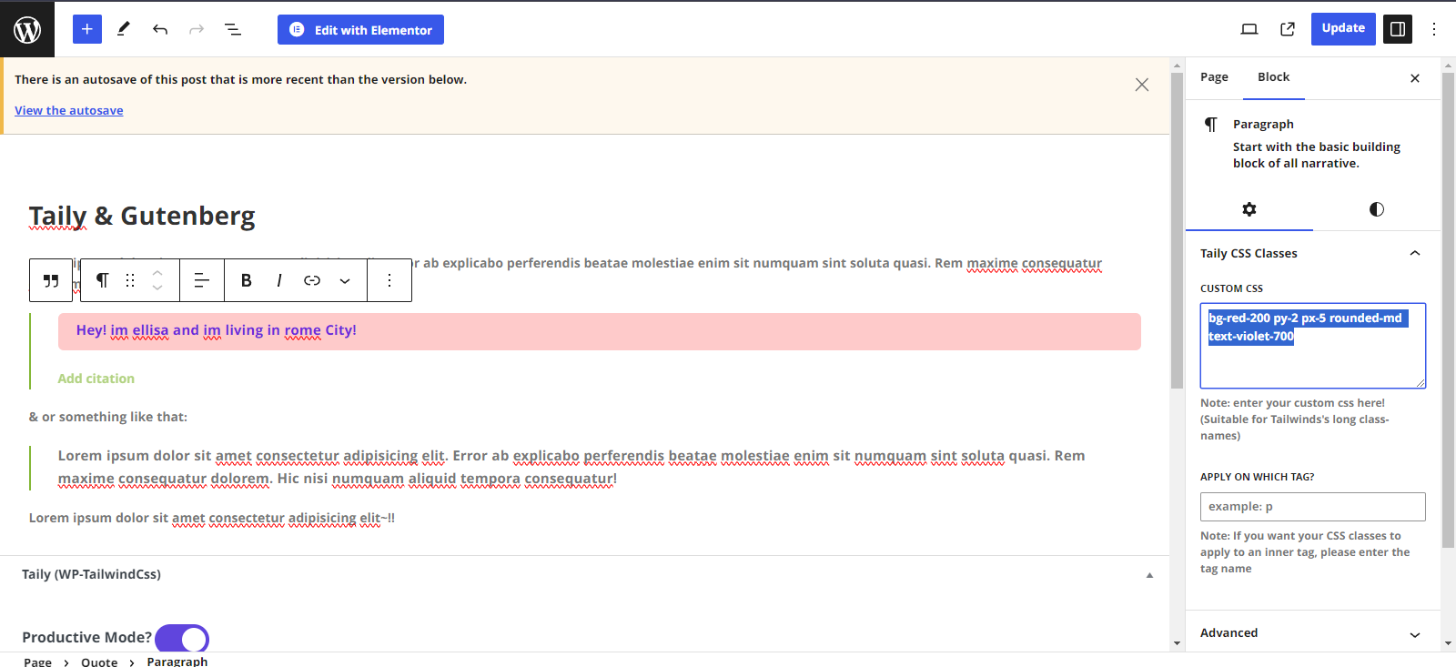 Gutenberg compatibility