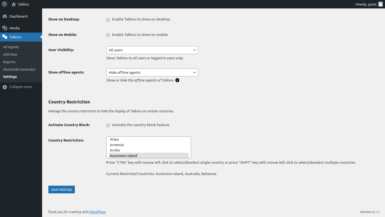 Add agent with contact details