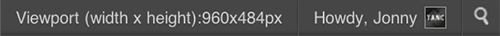 Here is how it reports this information - top right of your WordPress admin bar when you are logged in as an administrator level user.