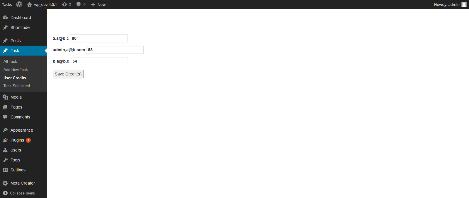 In "Task submitted" section, admin will be able to see who have and have not submitted the task and who have faild the deadline