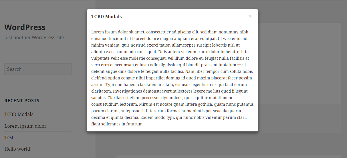 TCBD Modals Preview.
