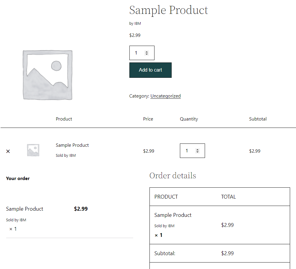 Display vendor name in product page, cart, checkout and order page.