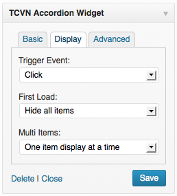 Display configuration