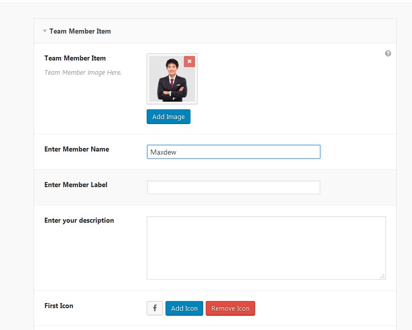 Adding Team Member With Various Information.
