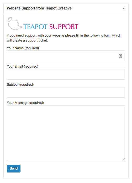 Request support area