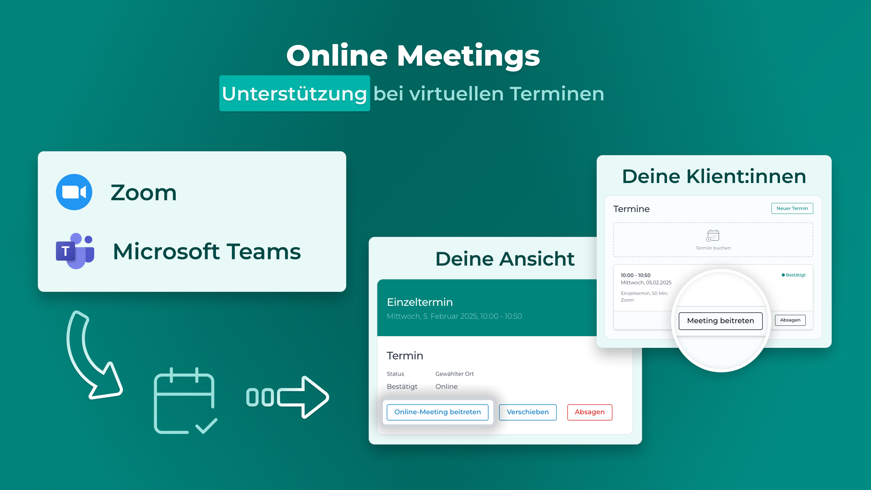 Frontend - Buchungswidget auf der Website