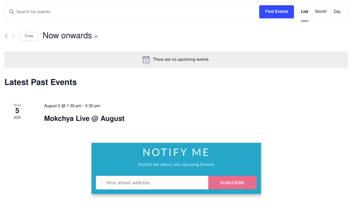 Subscription Form