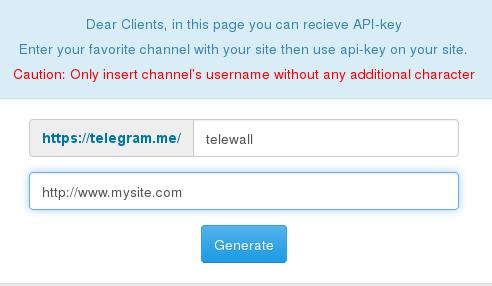 First go to http://en.tele-wall.ir/api/register and get api key (screen-1.jpg)