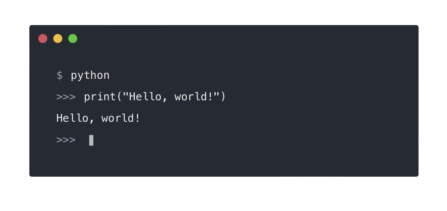 Terminal Block also supports custom prompts, such as ">>>".