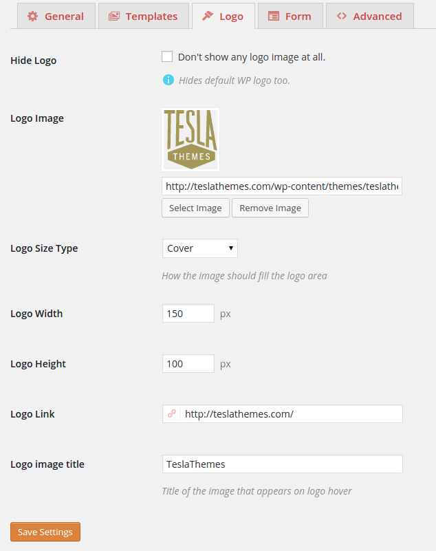 Logo Options. Hide it entirely or change the WP default logo. Change it's size , title and link.