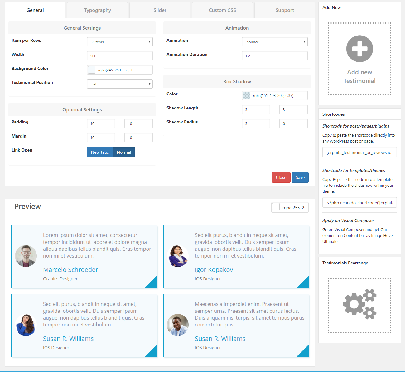 Admin panel With Live Preview.
