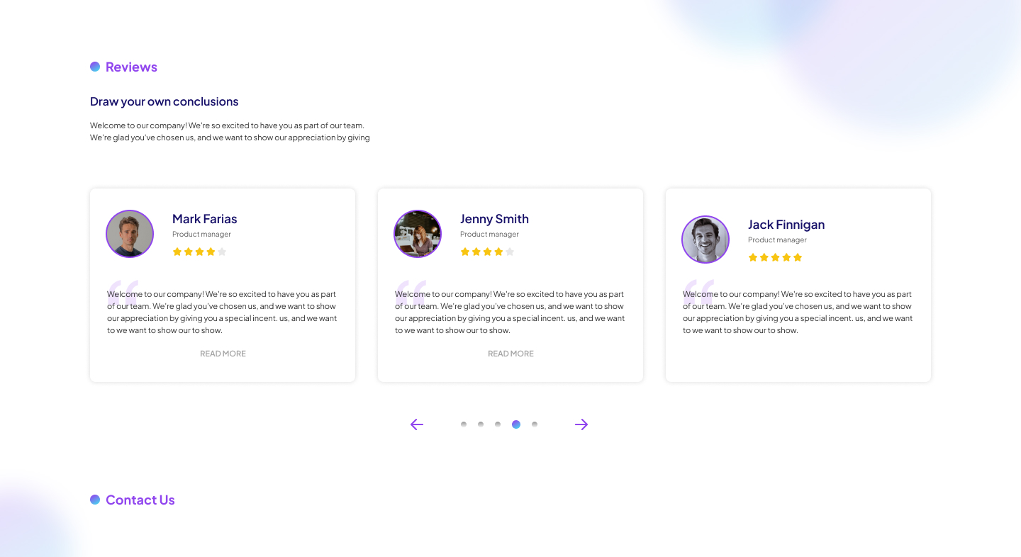 Front-end design of "Cube 360"