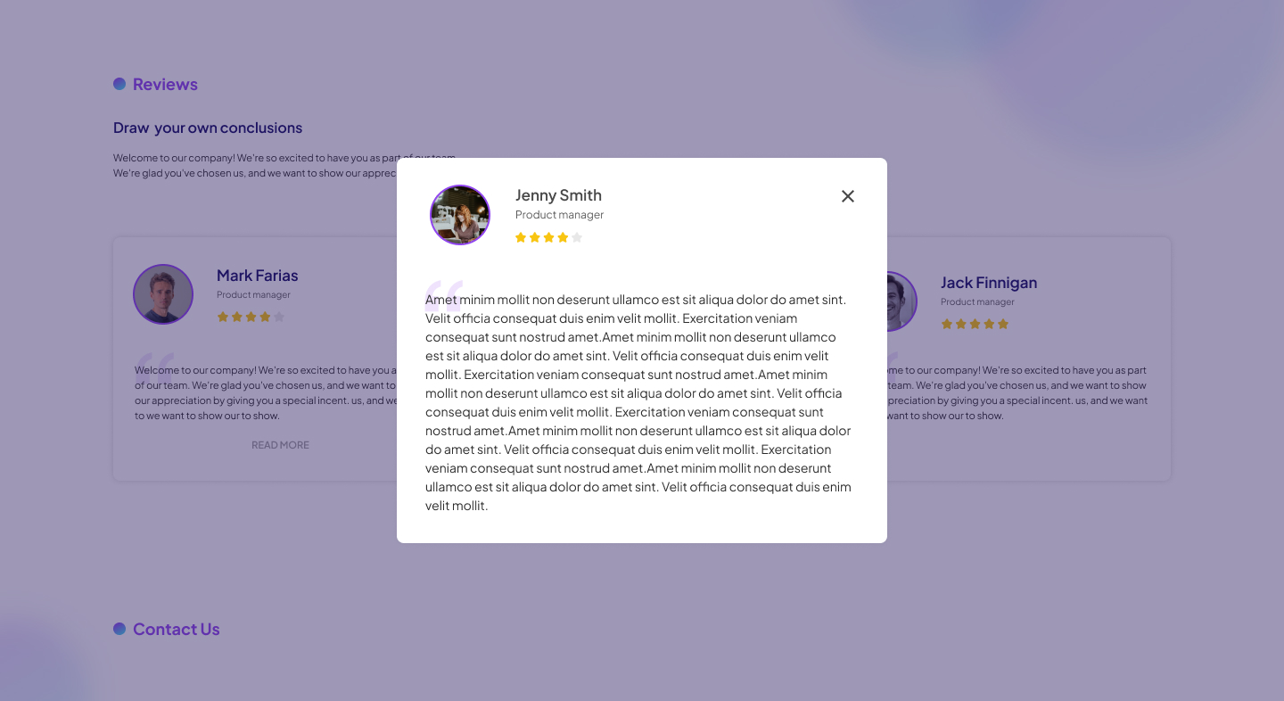 Front-end design of "Creative Carousel"