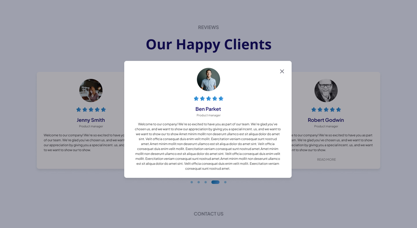 Front-end design of cube carousel