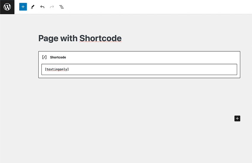 Add the [textingonly] shortcode wherever you want you button displayed.