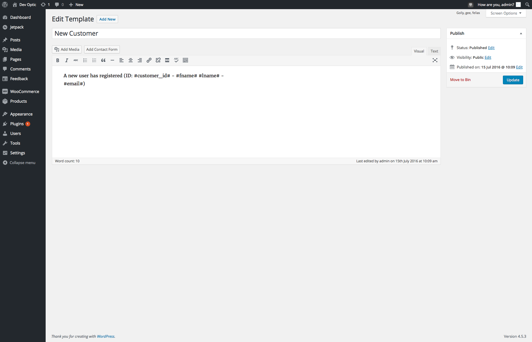 Editing / Adding Textplode Templates