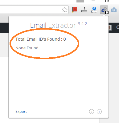 See in action, how email addresses obfuscated by TG Email Protection plugin are not detected by a famous Email Extractor extension / software in Chrome browser.