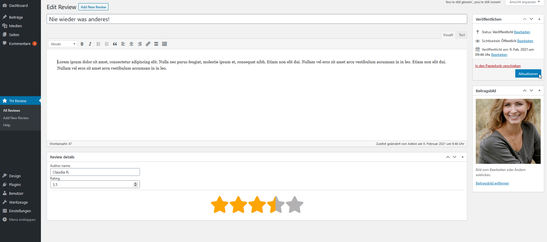 Add/Edit a review