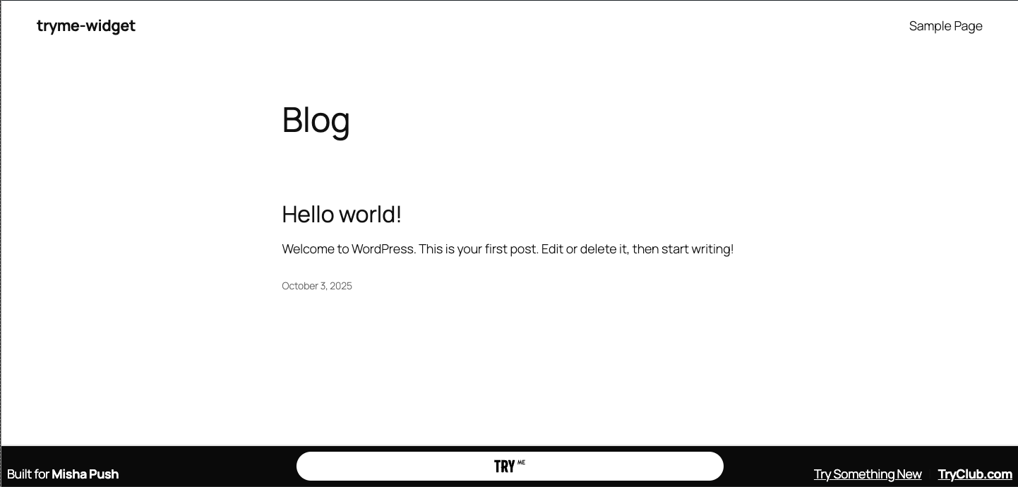 Example of the Get Hired button on a career page