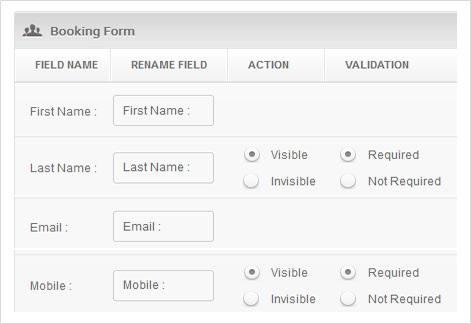 Translate and manage your Booking form.