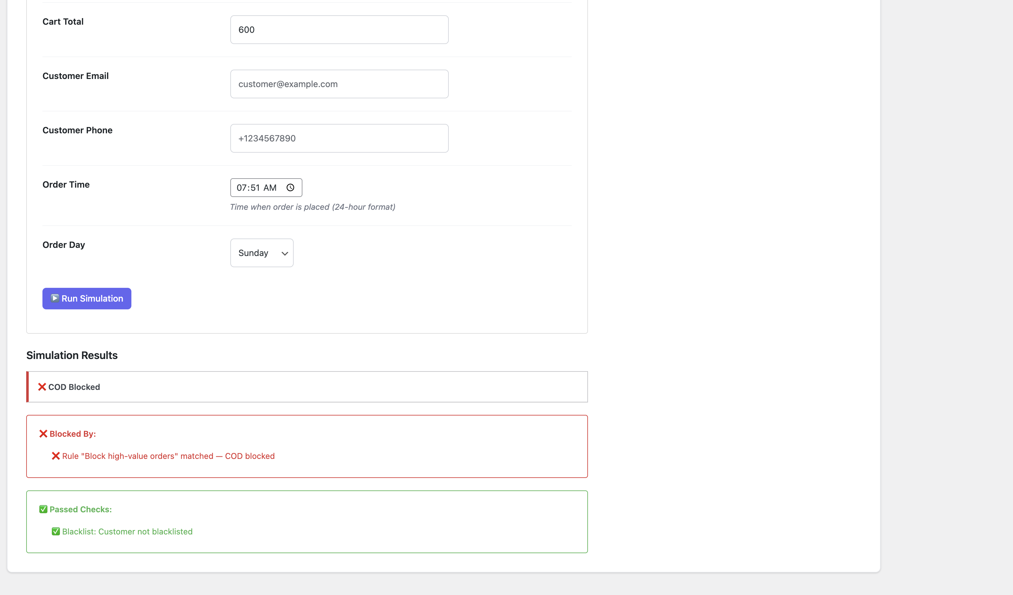 Manual Blacklist — one-click email and phone blocking