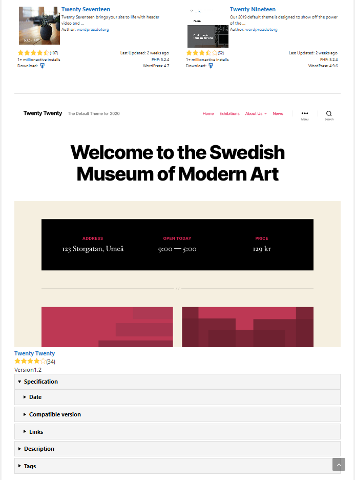 Mobile screen image for single theme