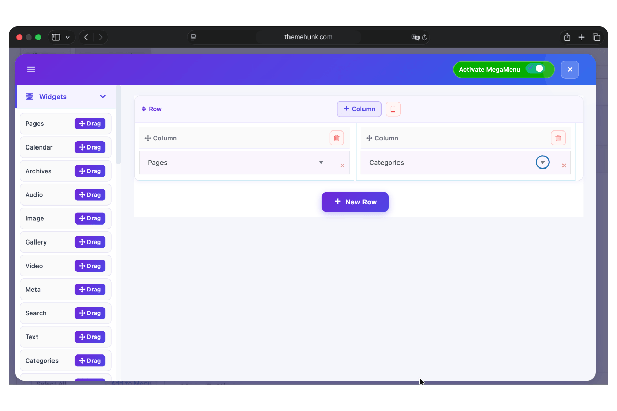 Mega Menu Builder