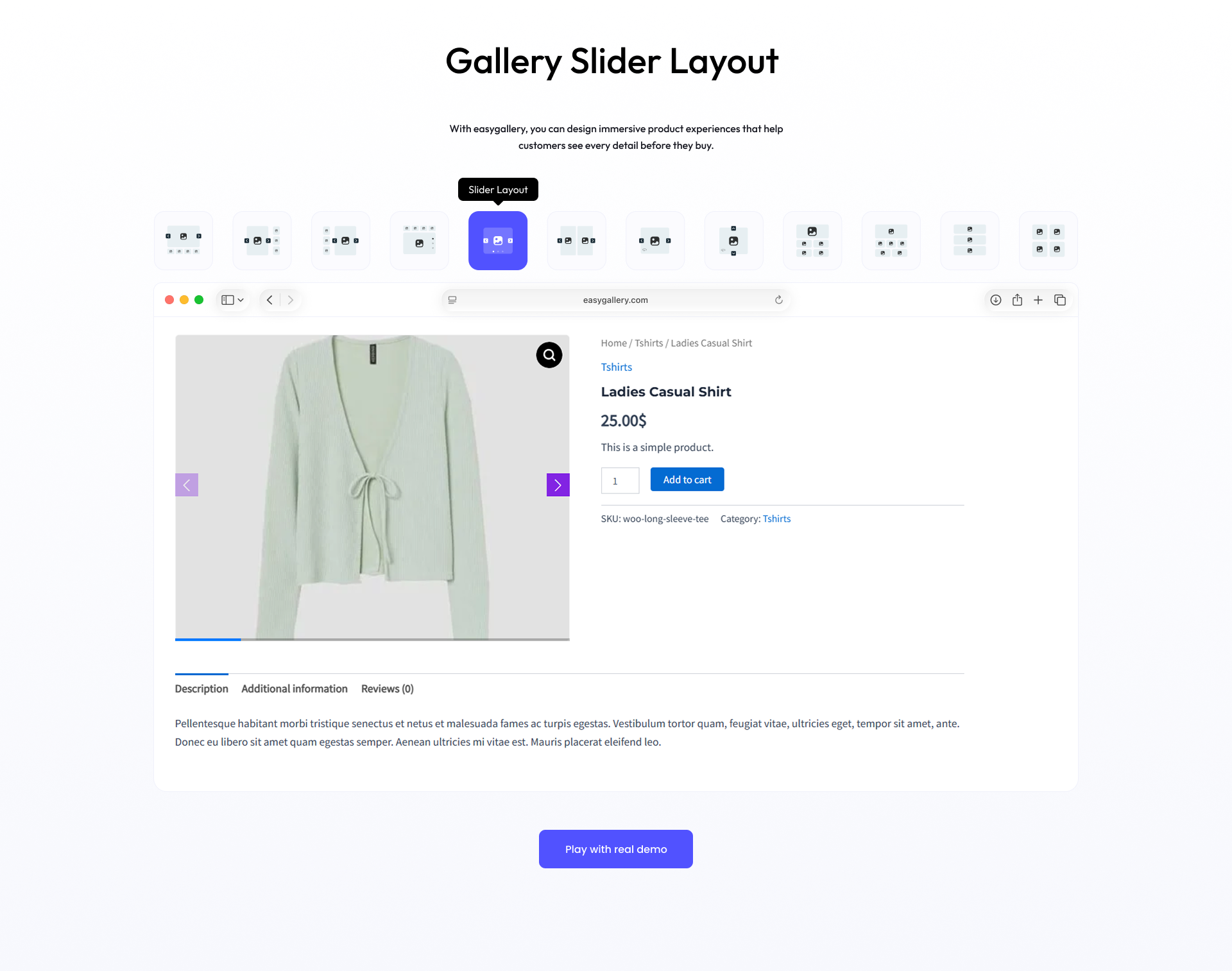 Product Gallery Slider
